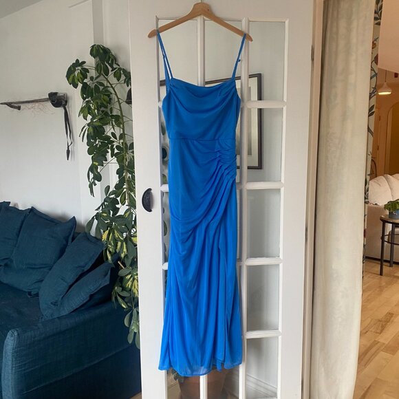 Azazie Kalea dress in Dusty Blue, US 6 - Picture 3 of 4